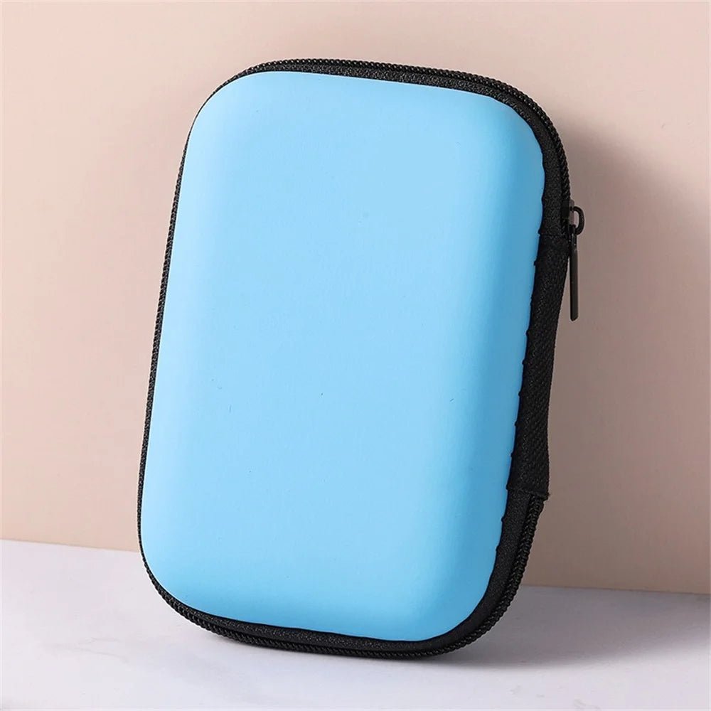 Cable Storage Bag Zipper Case Portable USB Data Cord Charger Plug Earphones Sundries Storage Bag Travel Cable Organizer Storage