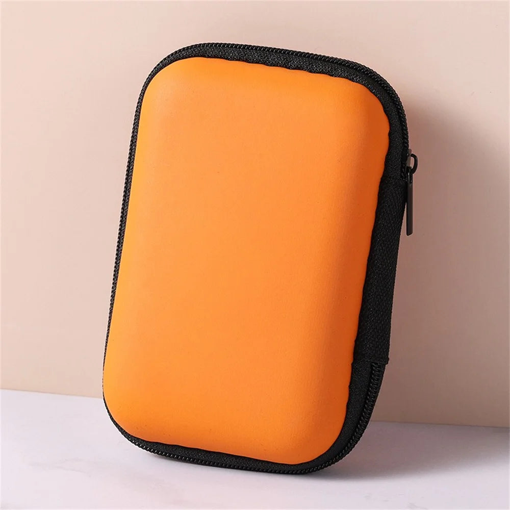 Cable Storage Bag Zipper Case Portable USB Data Cord Charger Plug Earphones Sundries Storage Bag Travel Cable Organizer Storage