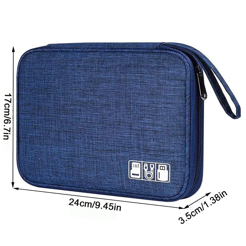 NNBILI Cable Storage Bags System Kit Case USB Charger Data phone Earphone Wire Pen Power Bank Digital Gadget Devices
