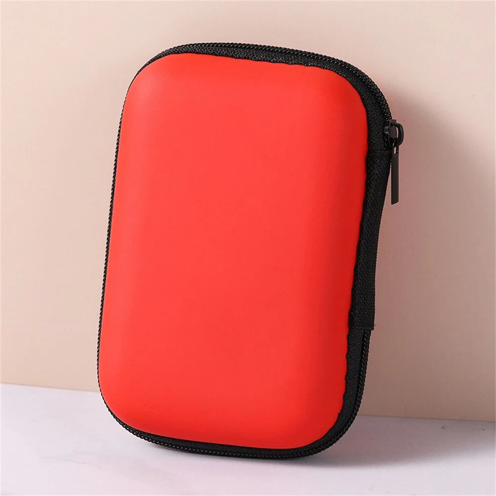 Cable Storage Bag Zipper Case Portable USB Data Cord Charger Plug Earphones Sundries Storage Bag Travel Cable Organizer Storage