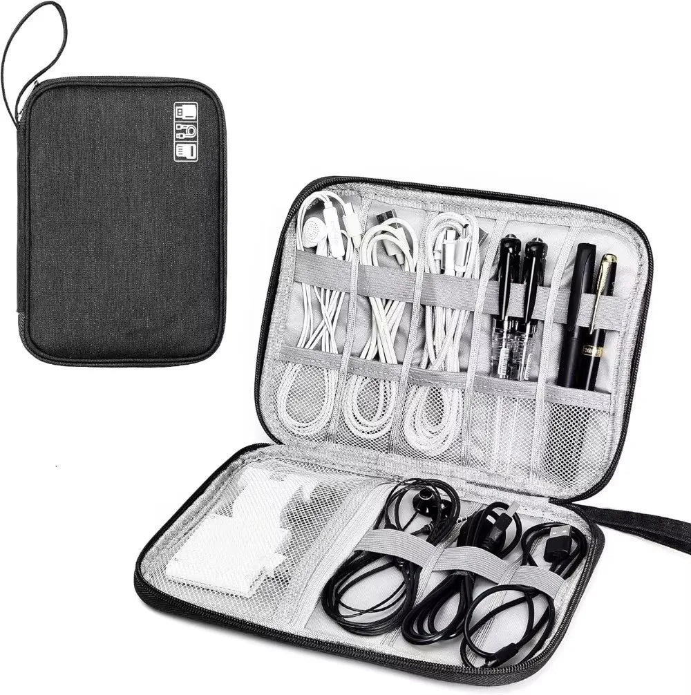 NNBILI Cable Storage Bags System Kit Case USB Charger Data phone Earphone Wire Pen Power Bank Digital Gadget Devices