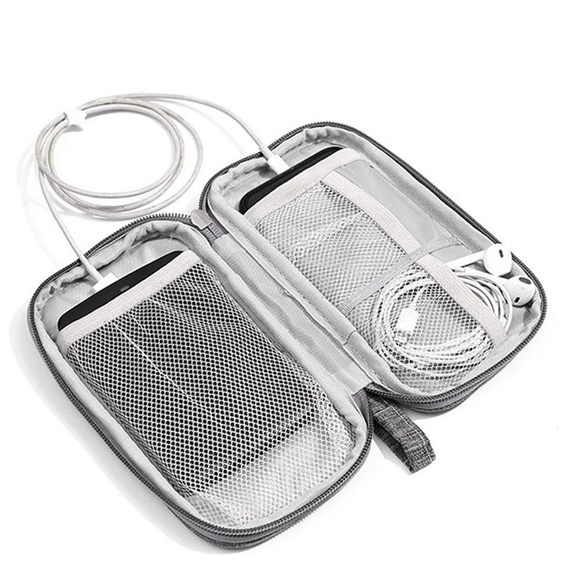 1PC Portable Cable Organizer Storage Bag For Power Bank Digital Cable Case Earphone Earphone Holder Case Headset Charging Box
