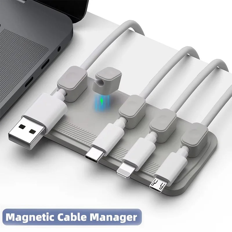 Magnetischer Kabelhalter für saubere Schreibtische