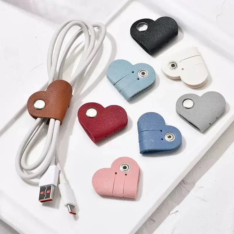 10/5/1 Pcs Charge Cable Protectors Travel Data Cord Clip Decoration Earphone Charging Cables Storage Buckle Cable Organizer