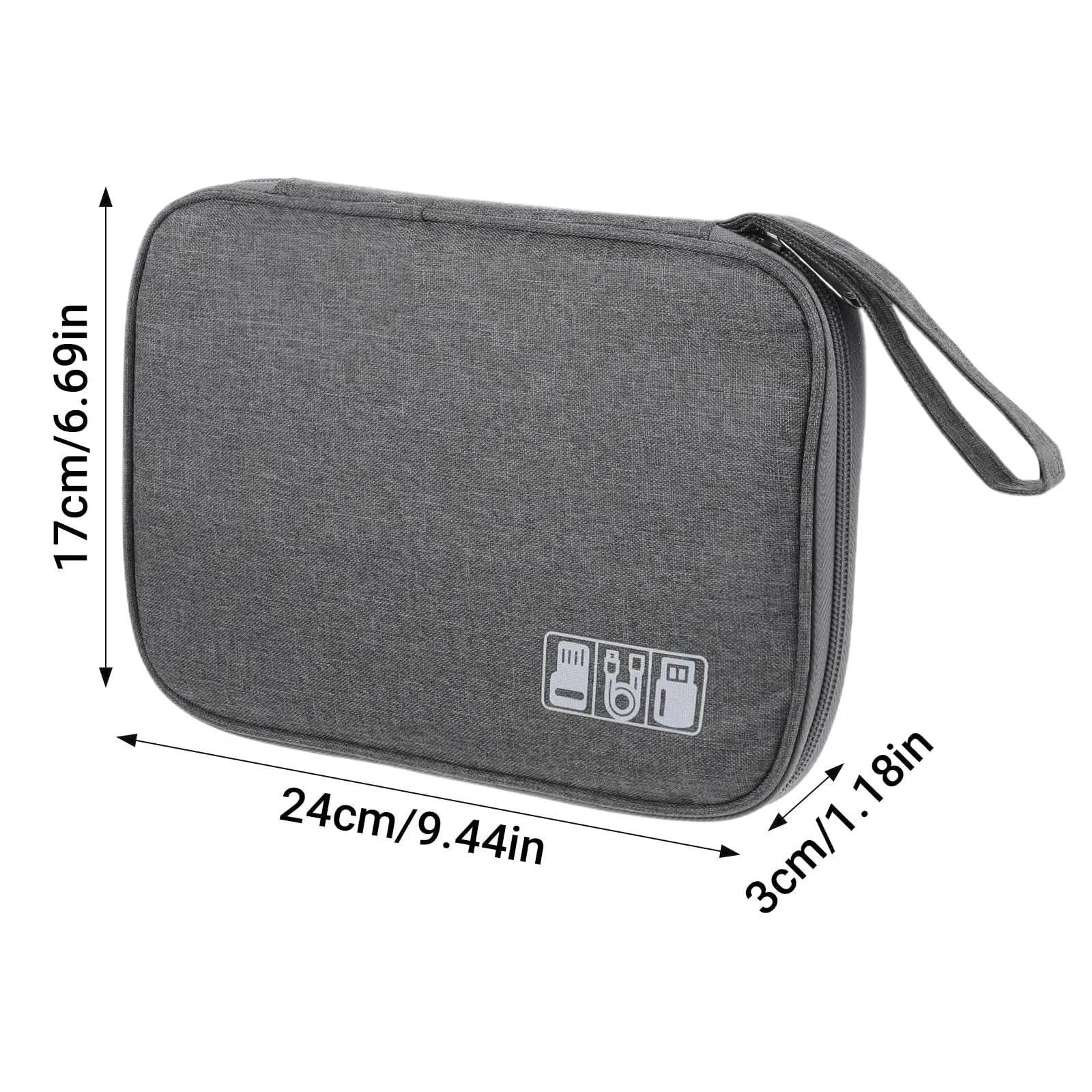 Portable Cable Storage Bag Electronics Cord Organizer Travel Case Multifunctional Digital Accessories Pouch Cable Organizer Bag