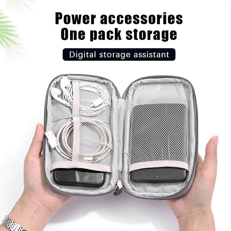 1PC Portable Cable Organizer Storage Bag For Power Bank Digital Cable Case Earphone Earphone Holder Case Headset Charging Box