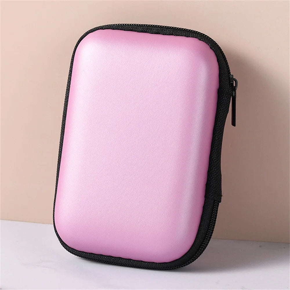 Cable Storage Bag Zipper Case Portable USB Data Cord Charger Plug Earphones Sundries Storage Bag Travel Cable Organizer Storage