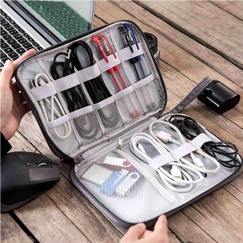 NNBILI Cable Storage Bags System Kit Case USB Charger Data phone Earphone Wire Pen Power Bank Digital Gadget Devices