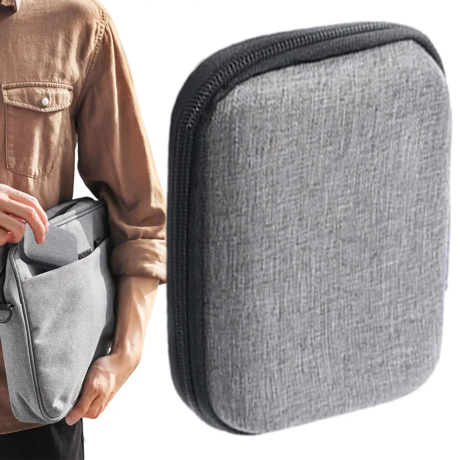 Hard Shell Case Bag Storage Collection Bag Case for Earphone Laptop Charger Hard Dish USB Flash USB Cable Electronic Device